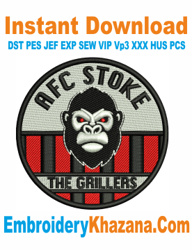 AFC Stoke Embroidery Design