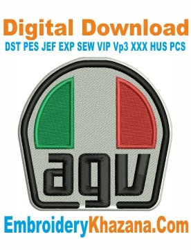 Agv Logo Embroidery Design