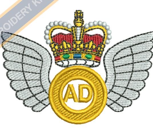 Air Despatch Wings Badge Embroidery Design