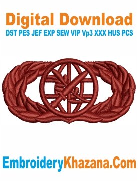 Air Force FAO Badge Embroidery Design