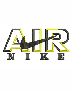 Nike Air Machine Embroidery Design | Nike Air Logo Embroidery Patterns