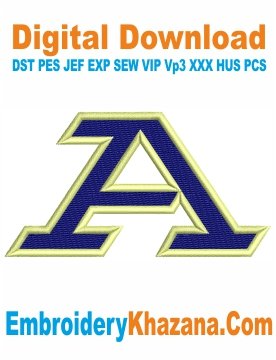 Akron Zips Logo Embroidery Designs
