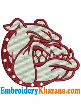 Alabama A and M Bulldogs Embroidery Design
