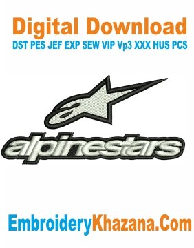 Alpinestars Logo Embroidery Design