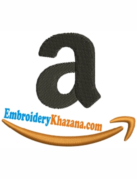 Amazon Logo Icon Embroidery Design