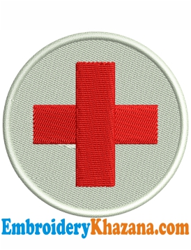 American Red Cross Logo Embroidery Design