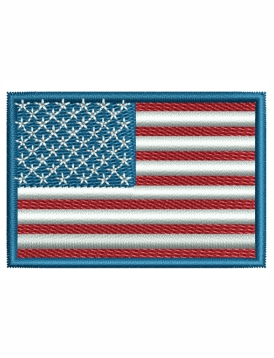 USA Flag Embroidery Design