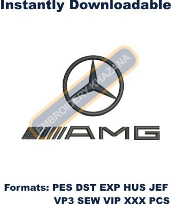 Amg Logo embroidery design