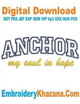 Anchor Applique Embroidery Design