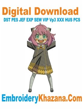 Anya Forger Embroidery Design