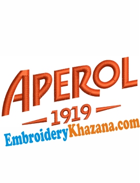 Aperol Logo Embroidery Design