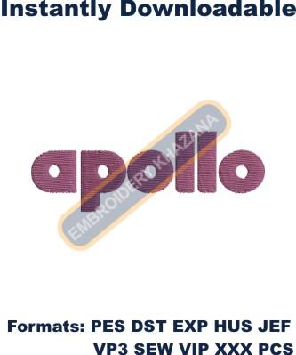 Apollo Tyres Logo Embroidery Design