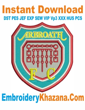 Arbroath Fc Logo Embroidery Design