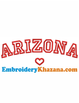 Arizona Embroidery Design