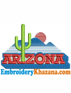 Arizona Wildcats Logo Embroidery Design
