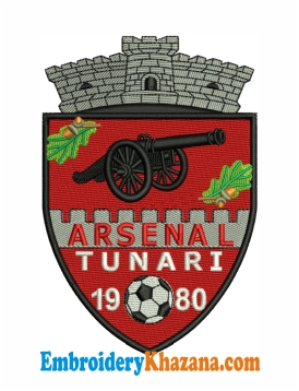 Arsenal Tunari Logo Embroidery Design