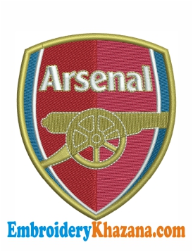 Arsenal FC Logo Embroidery Design
