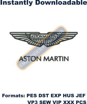 Aston Martin Car Logo embroidery design