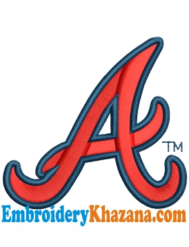 Atlanta Braves Logo Embroidery Design