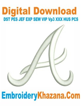 Atlanta Braves A Logo Embroidery Design