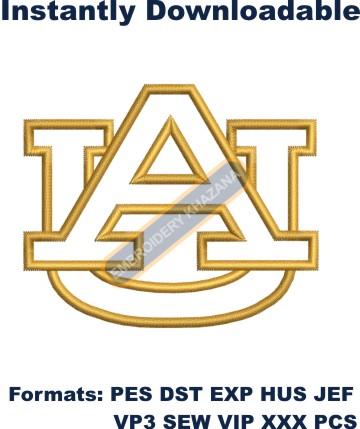 Auburn University Logo Embroidery Design