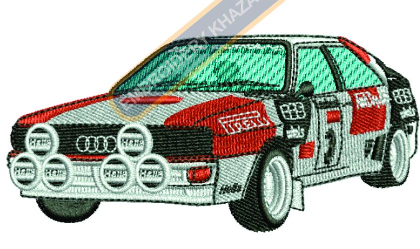 Audi Car Digital Machine Embroidery Design