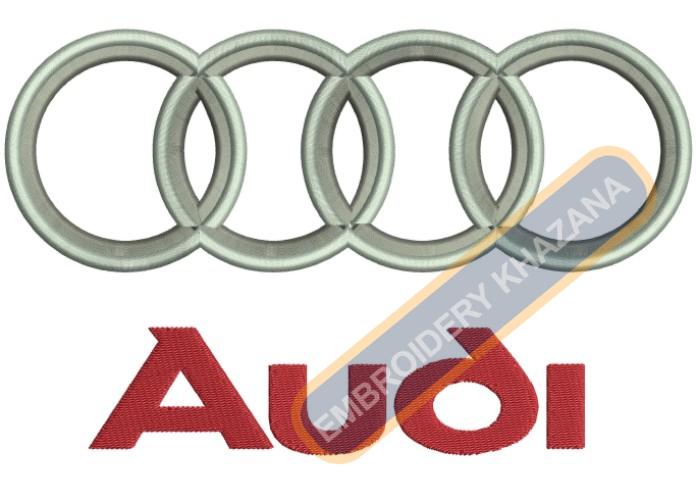 Audi Car Logo Embroidery Design