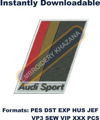 Audi Sport Embroidery Design