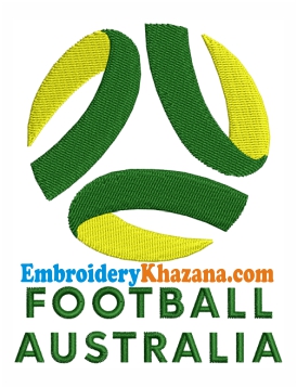 Australia Football Logo Embroidery Design