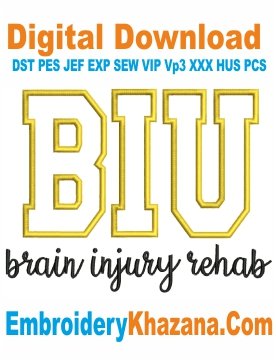BIU Applique Embroidery Design