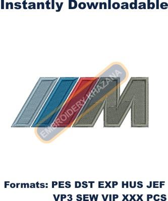 BMW M Logo Embroidery Design 
