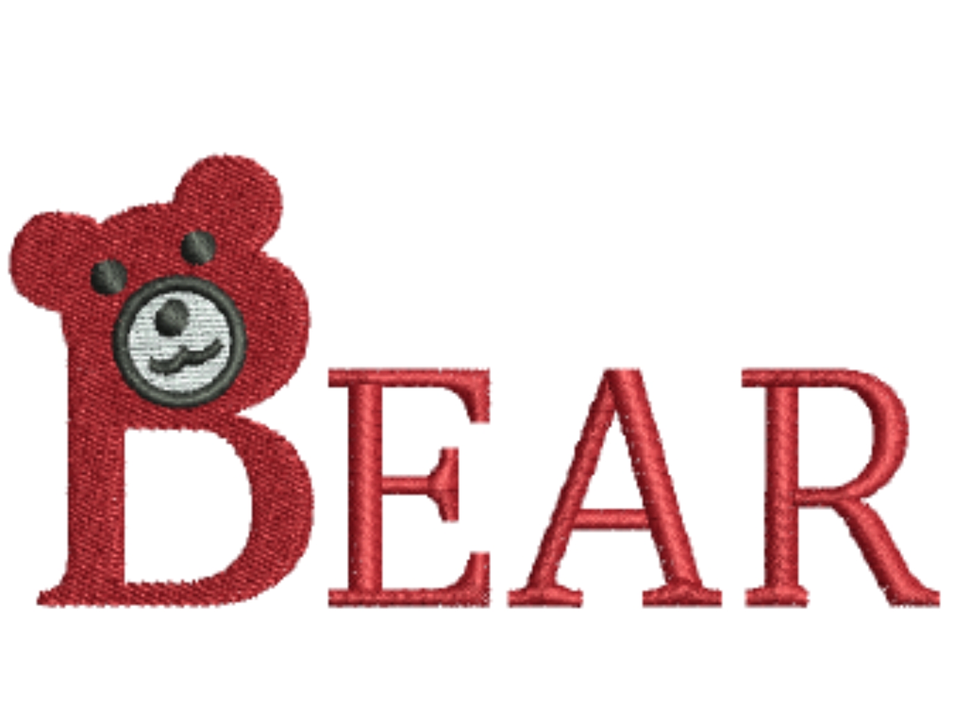 Bear Digital Embroidery Design