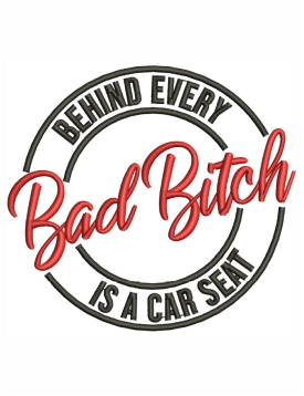 Bad Bitch Embroidery Design