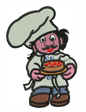 Bakery Chef Embroidery Design