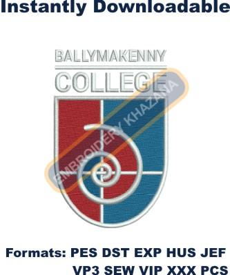Ballymakenny Logo Embroidery Design