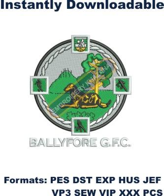 Ballyfore GAA Embroidery Design