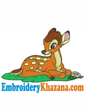 Bambi Embroidery Design