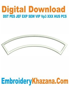 Arch Banner Applique Embroidery Design