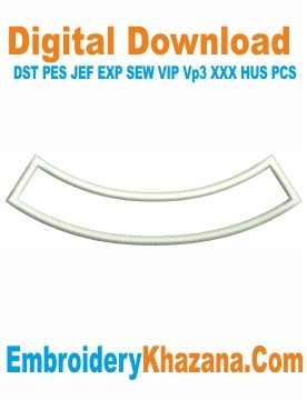 Banner Applique Embroidery Design