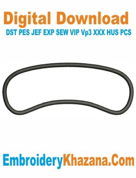 Applique Banner Embroidery Design