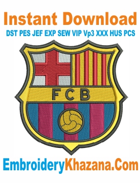 Barcelona Logo Embroidery Design