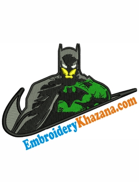 Batman Nike Swoosh Embroidery Design