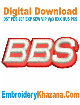 BBS Logo Embroidery Design