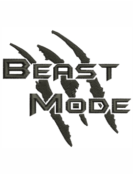 Beast Mode Claws Embroidery Design