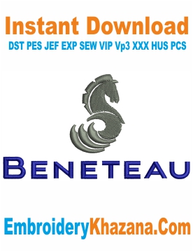 Beneteau Logo Embroidery Design