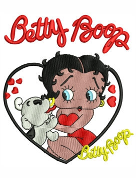 Betty Boop Embroidery Design