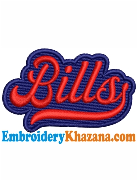 Bills Football Embroidery Design