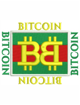 Bitcoin Embroidery Design