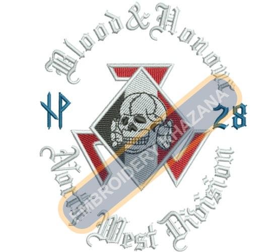 Blood Honour Embroidery Design