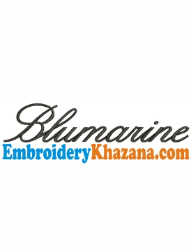 Blumarine Logo Embroidery Design